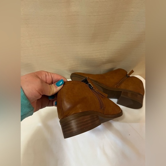 SOUL by Naturalizer brown zip up bootie man made material size 7 - Picture 2 of 10